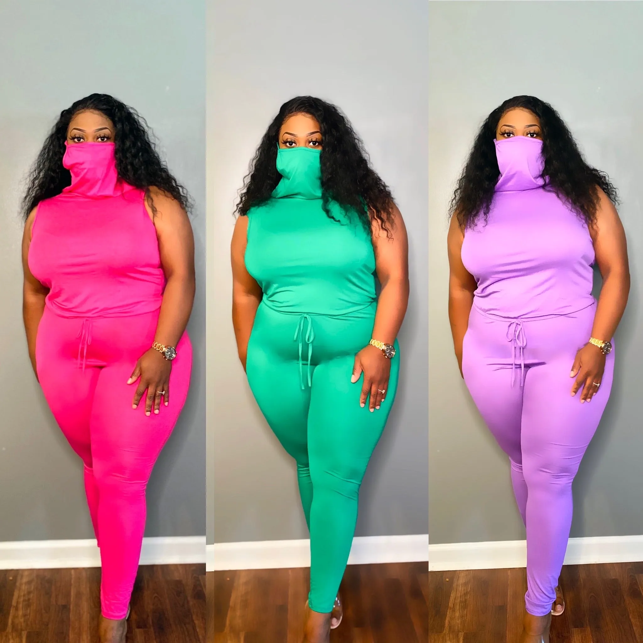 ALWAYS JUMPING TO CONCLUSIONS JUMPSUIT W/T ATTACHED MASK