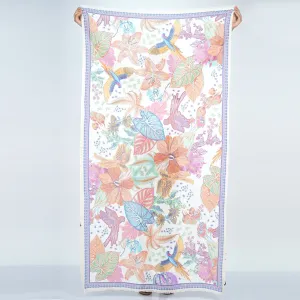 Amazon Forest Print Pareo / Scarf - Cream