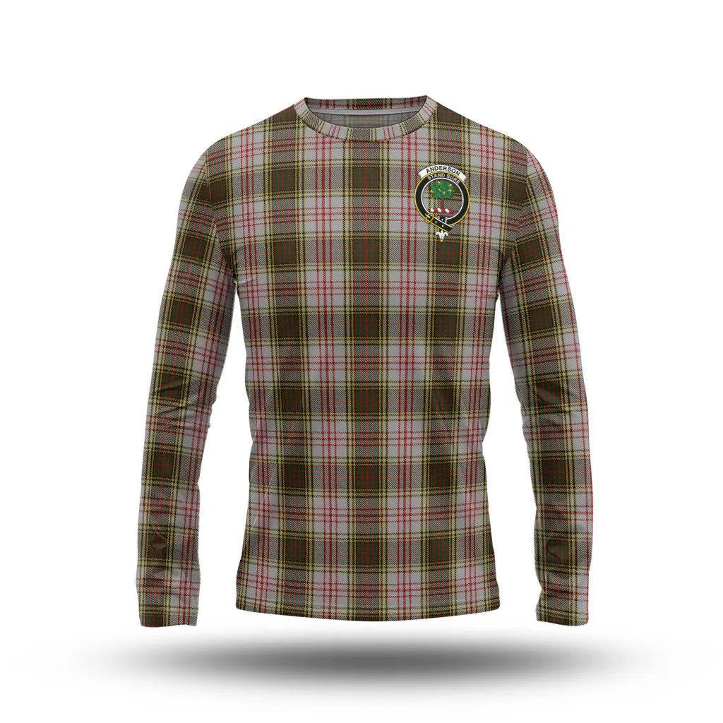 Anderson Dress Tartan Long Sleeve T-Shirt with Family Crest