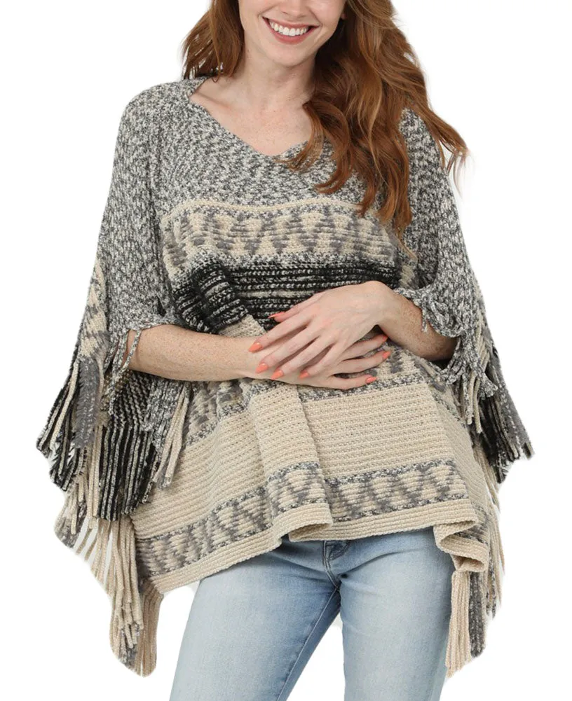 Angie Clothing Poncho Sweater