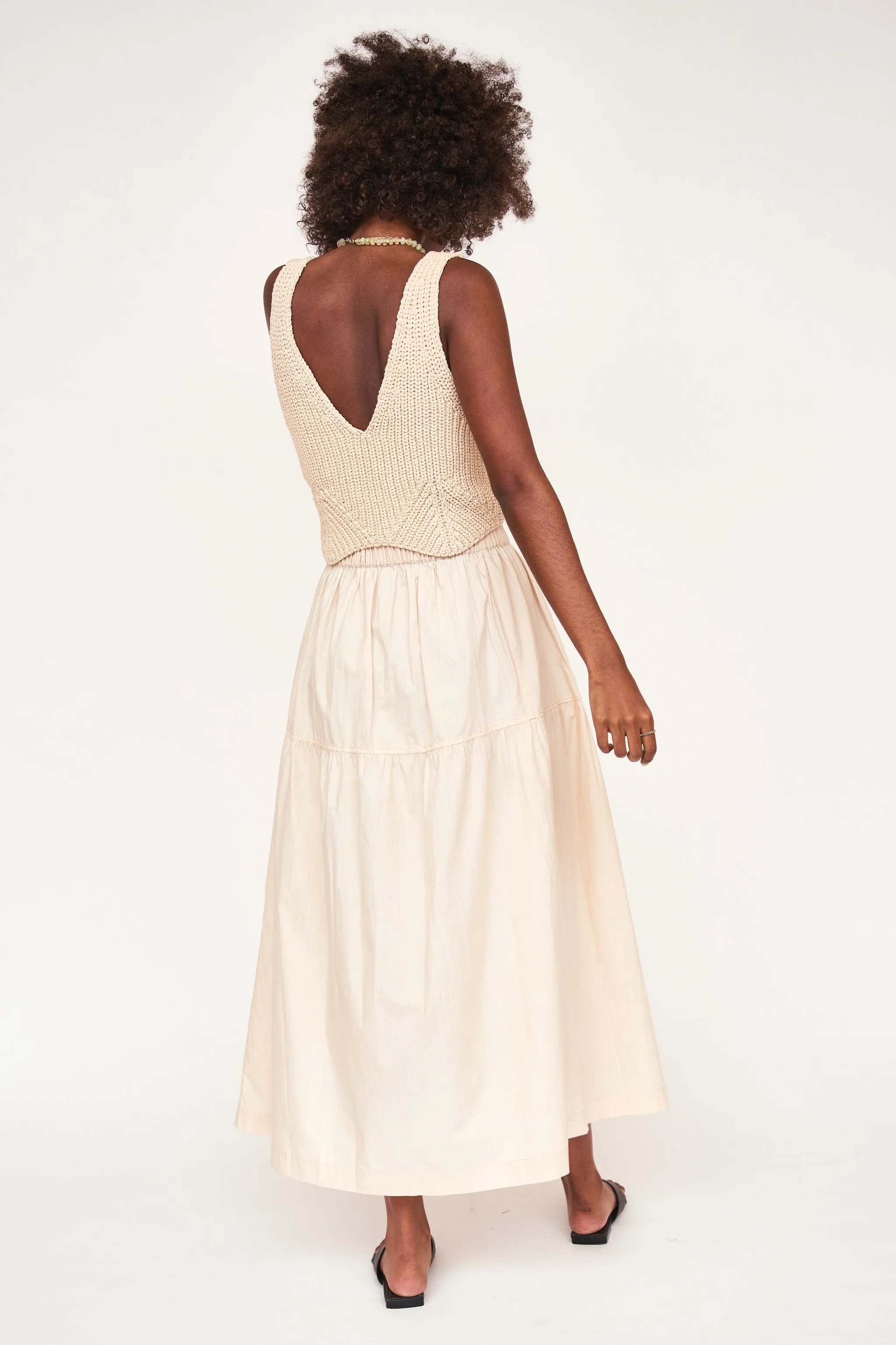 Arles Knit Tank in Shell
