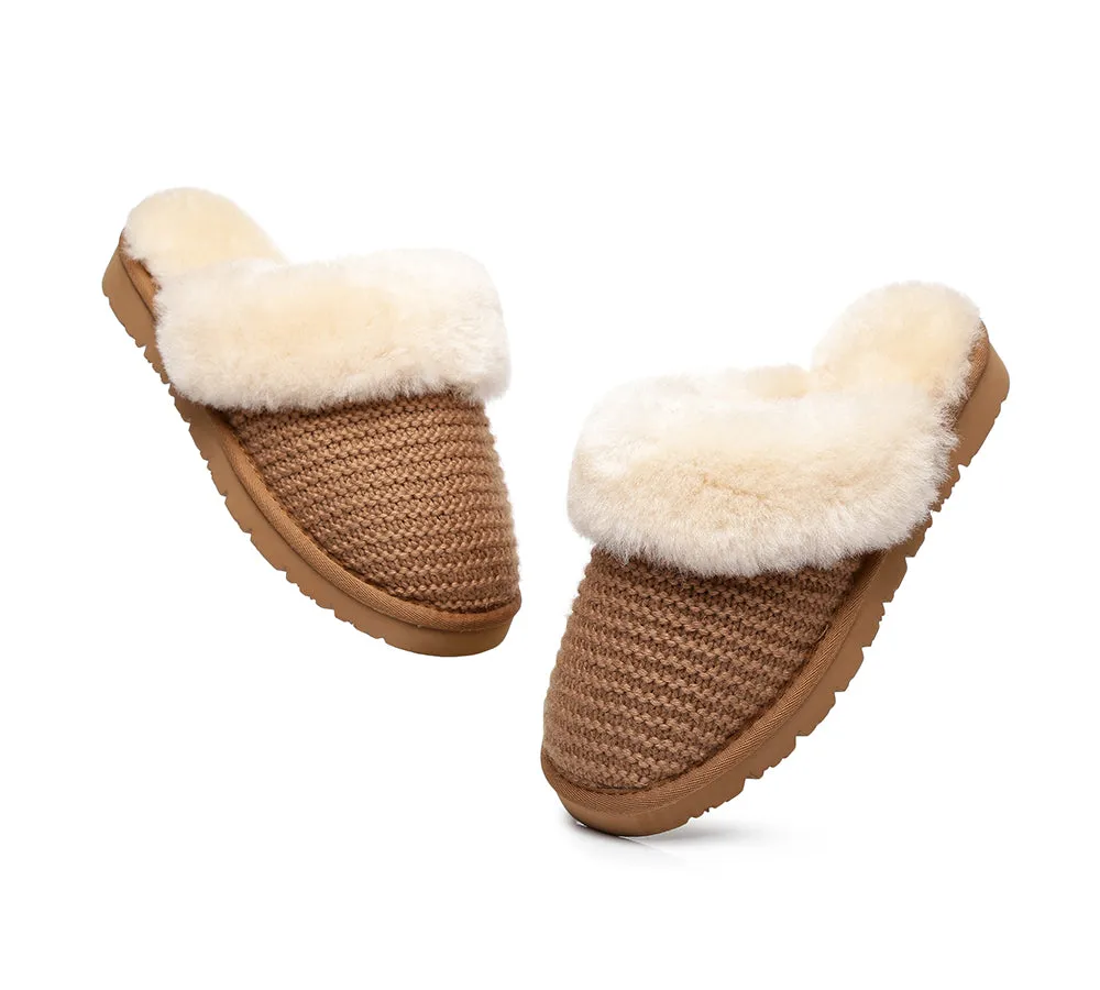 AUSTRALIAN SHEPHERD® UGG Slippers Women Sheepskin Wool Linden