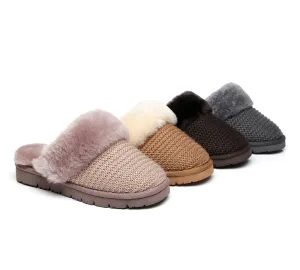 AUSTRALIAN SHEPHERD® UGG Slippers Women Sheepskin Wool Linden