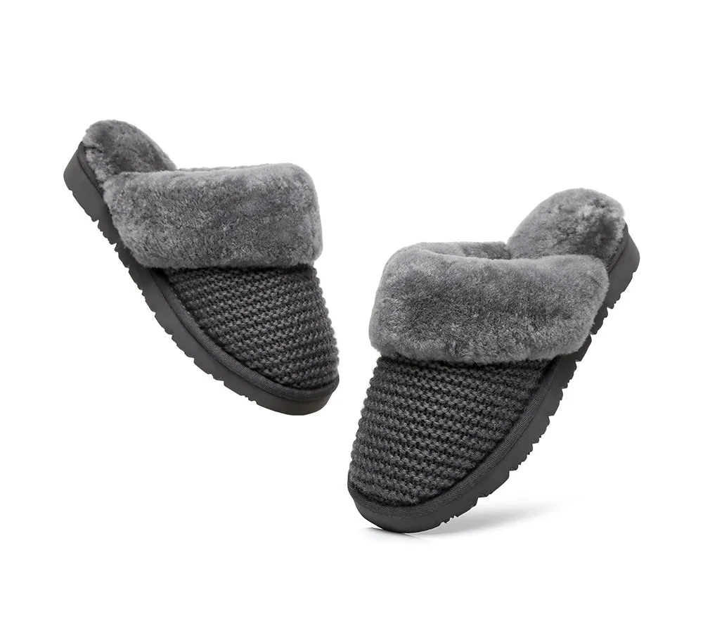AUSTRALIAN SHEPHERD® UGG Slippers Women Sheepskin Wool Linden