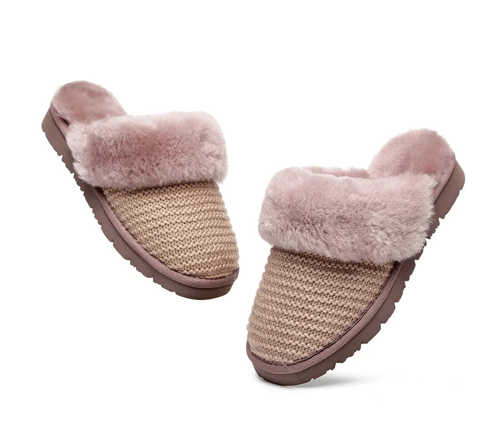 AUSTRALIAN SHEPHERD® UGG Slippers Women Sheepskin Wool Linden