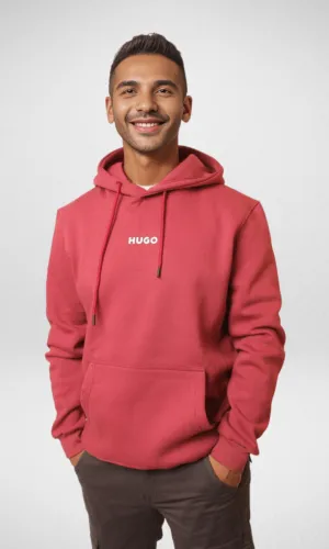 Basic Hoodie For Men (Red)