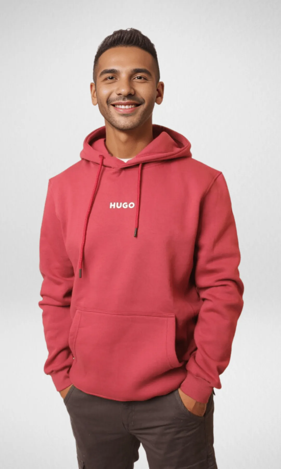 Basic Hoodie For Men (Red)