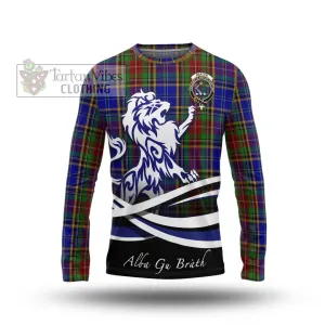 Beattie Tartan Long Sleeve T-Shirt with Alba Gu Brath Regal Lion Emblem