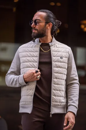 Beige Slim Fit Zipper Coat by gentwith