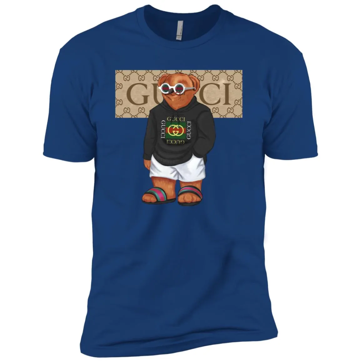 Best Gucci Bear Style Fashion T-shirt Men Short Sleeve T-Shirt