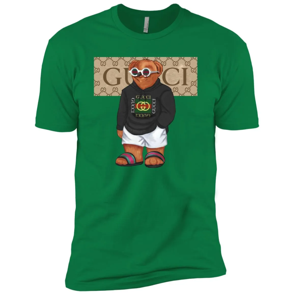 Best Gucci Bear Style Fashion T-shirt Men Short Sleeve T-Shirt