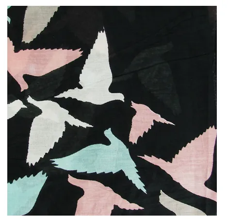Birds of a Feather Scarf - Black