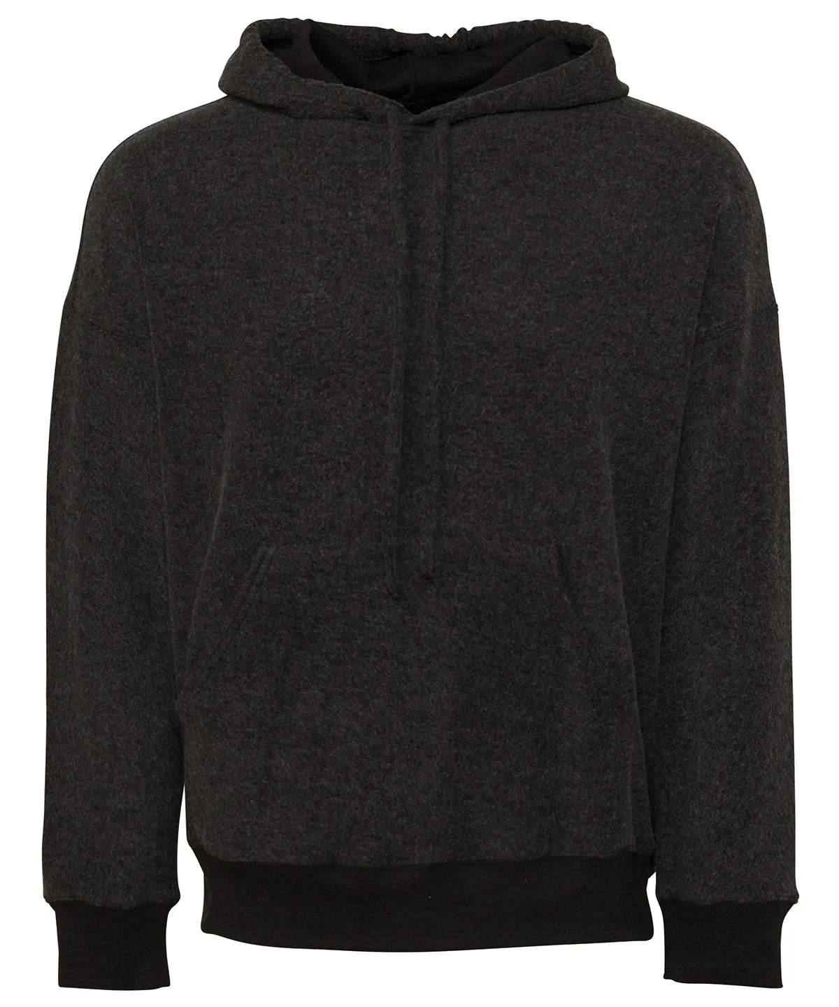 Black Heather - Unisex sueded fleece pullover hoodie
