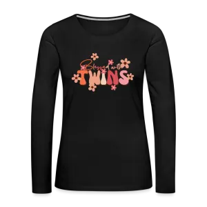 Blessed With Twins Women's Premium Long Sleeve T-Shirt