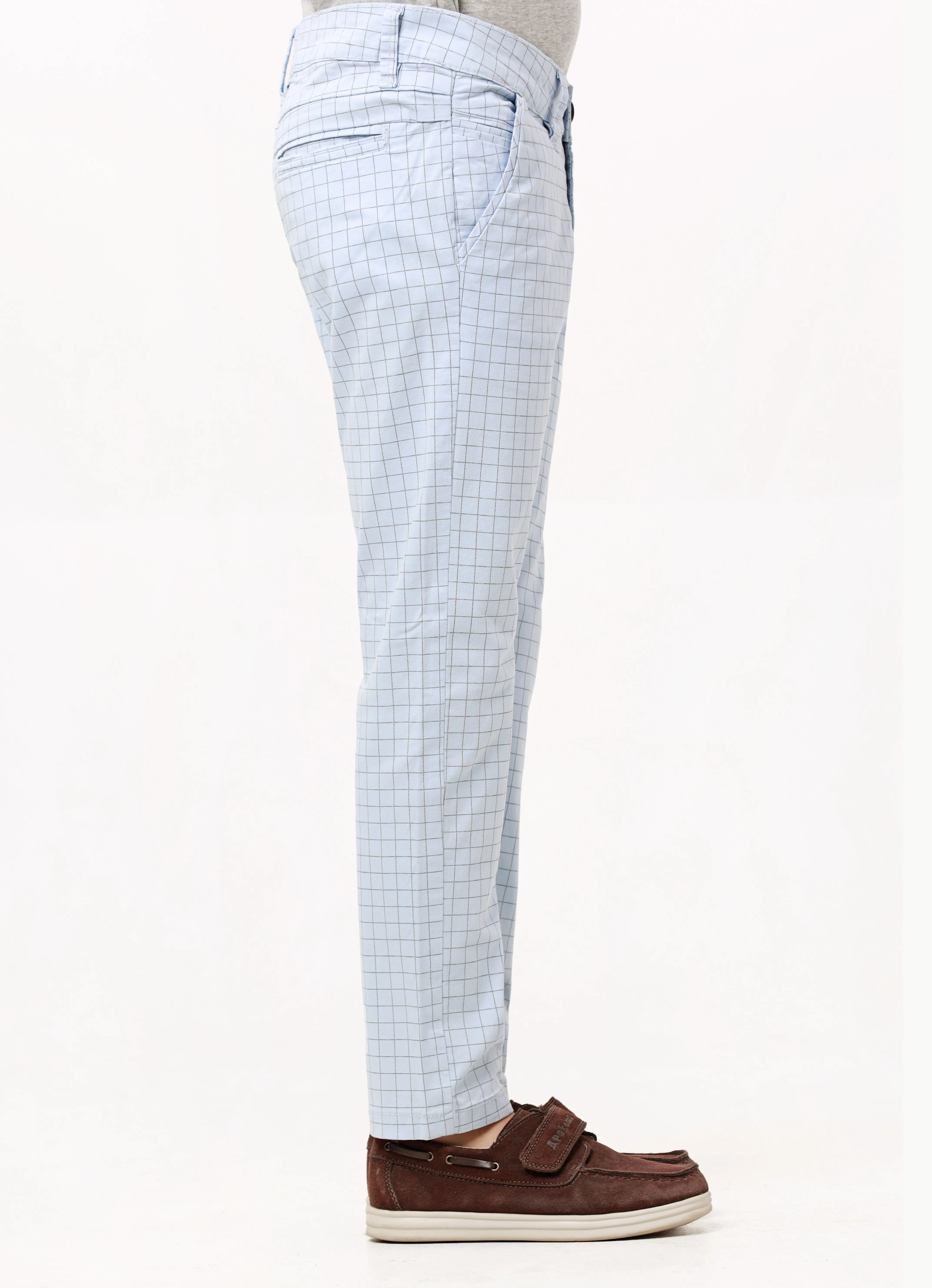 Boy's Sky Blue Chino Pant - EBBCP23-009
