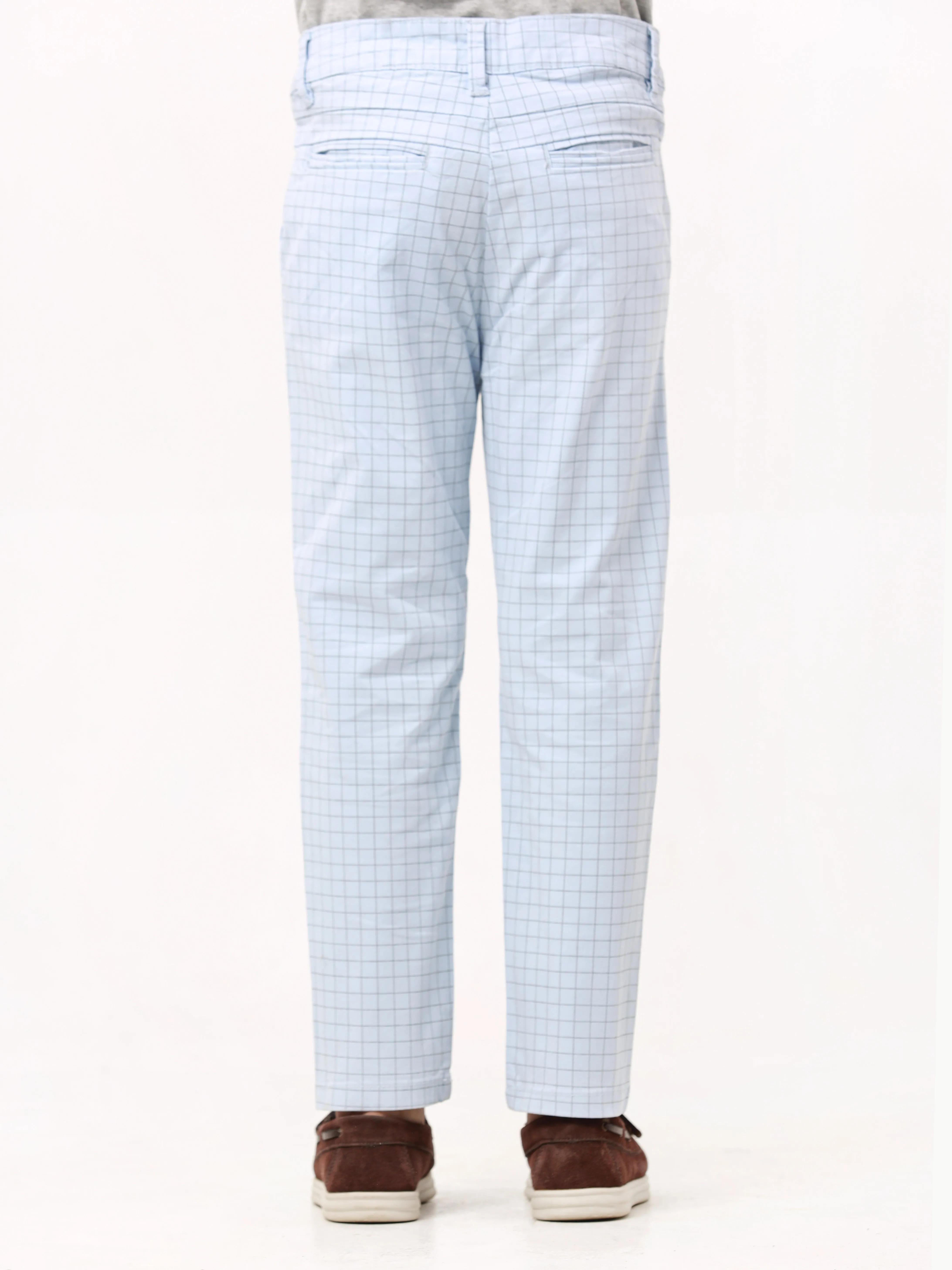 Boy's Sky Blue Chino Pant - EBBCP23-009