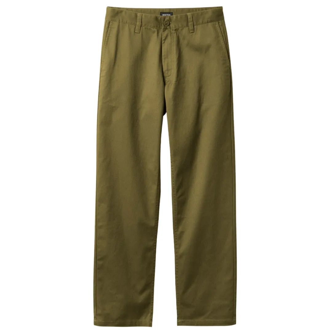Brixton Choice Chino Relaxed Pant - Military Olive
