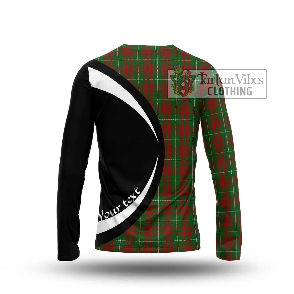 Bruce Hunting Tartan Long Sleeve T-Shirt with Family Crest Circle Style