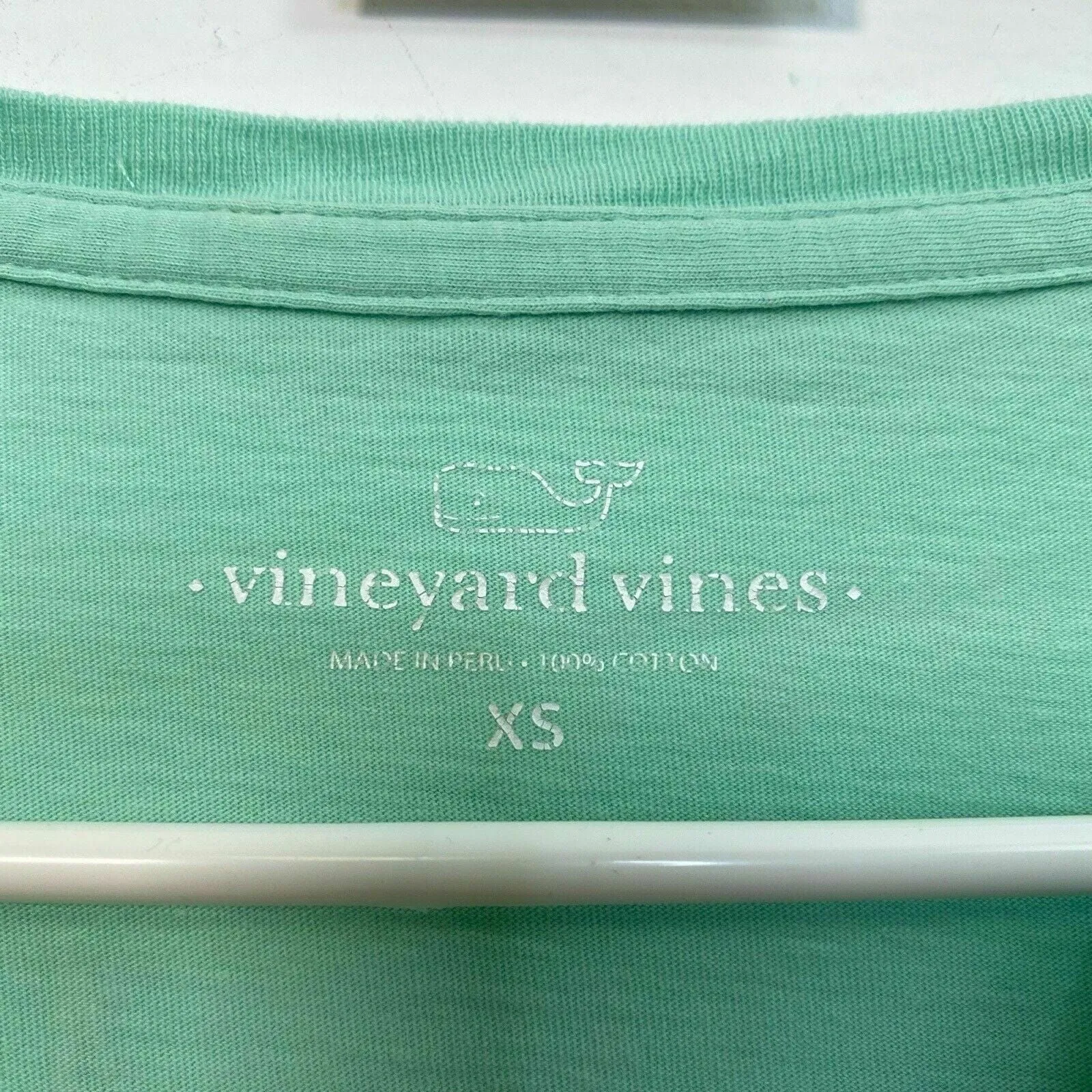 Captivating Vineyard Vines Womens T-Shirt Mint Green Long Sleeve XS