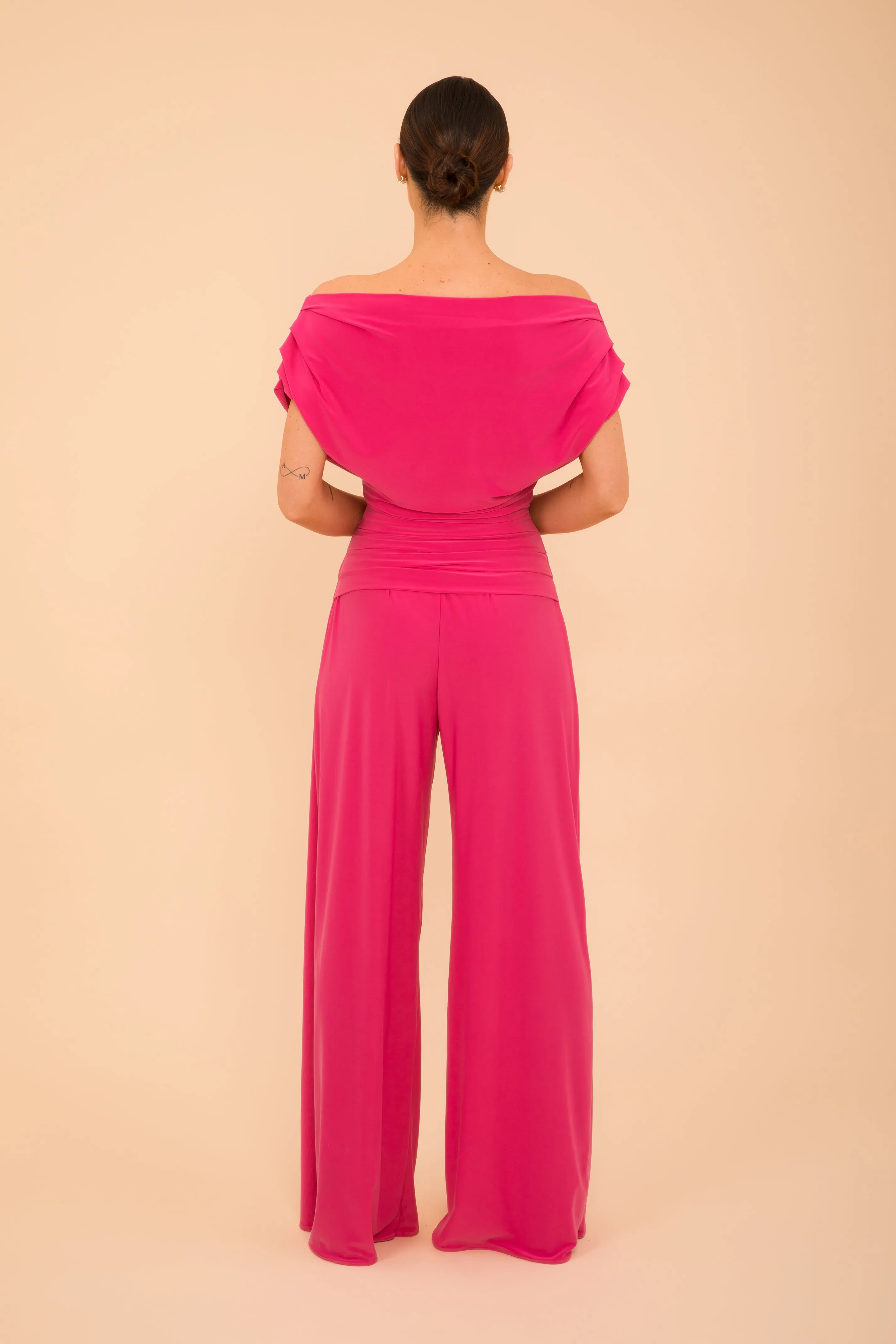Carbon jumpsuit in hot pink