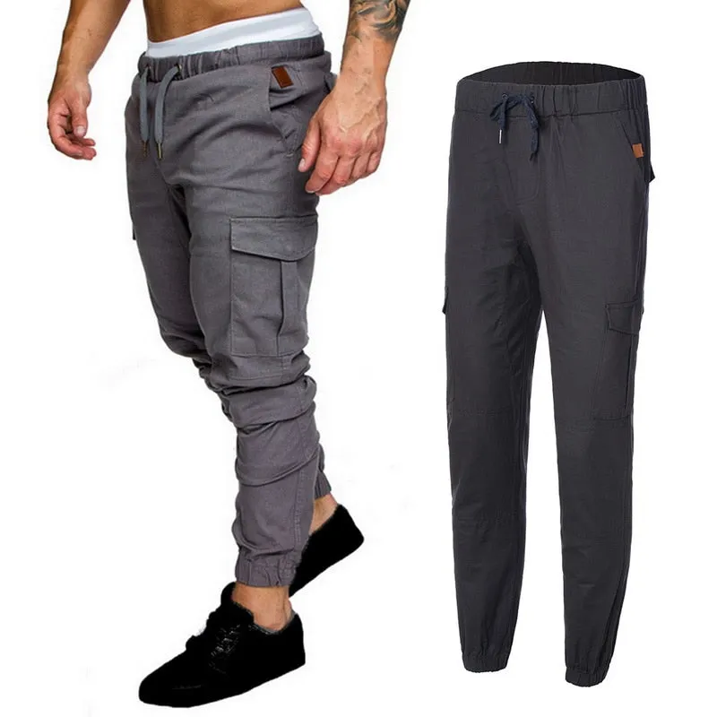 Cargo Joggers - Light Grey