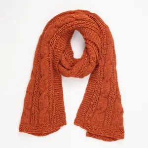 Chunky Cables Alpaca Blend Scarf