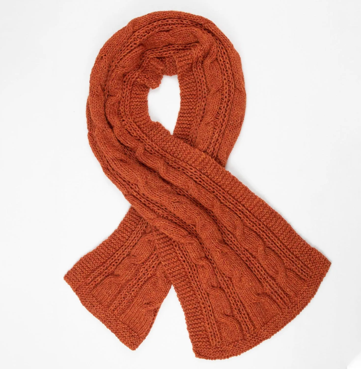 Chunky Cables Alpaca Blend Scarf