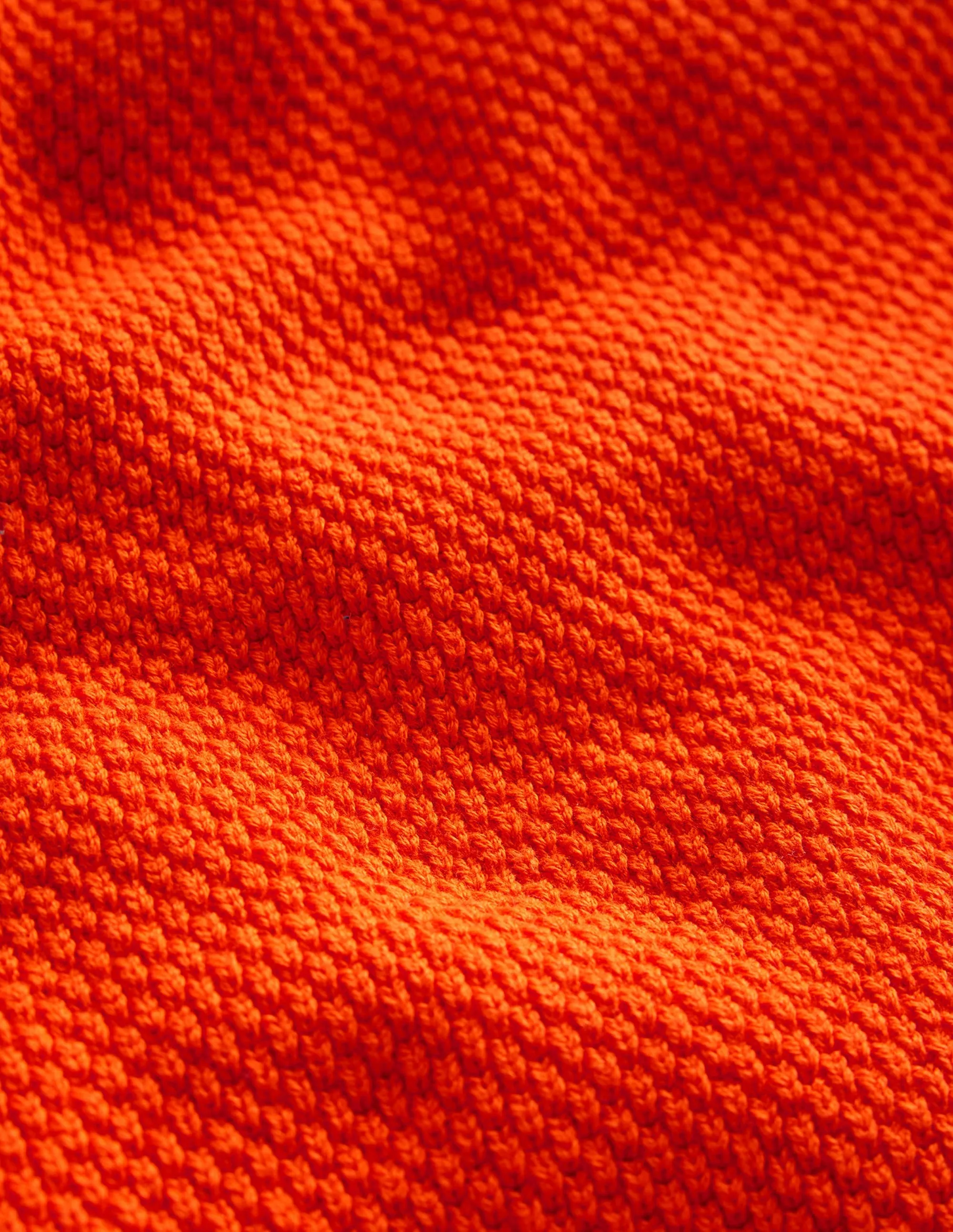 Chunky Cotton Jumper-Mandarin Orange