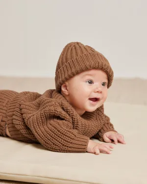 Chunky Knit Beanie | Cinnamon