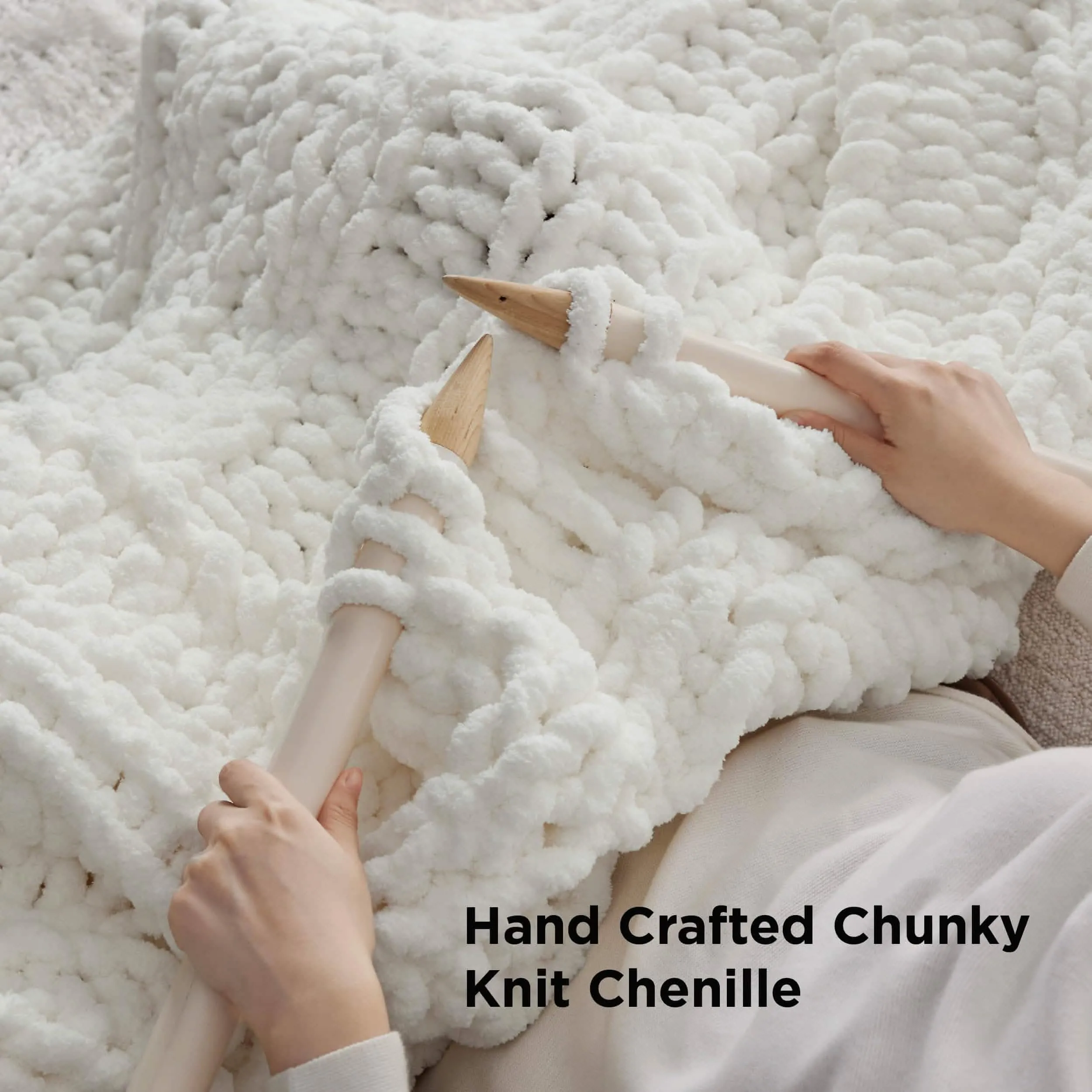Chunky Knit Chenille Blanket