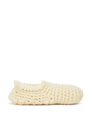 Chunky-knit slipper socks