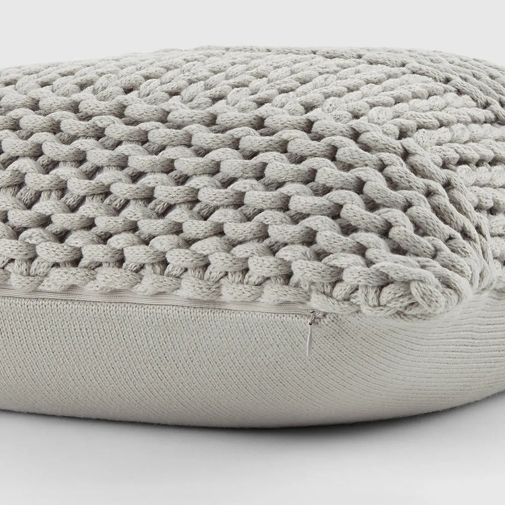 Chunky Knit Throw Pillow Cover and Insert