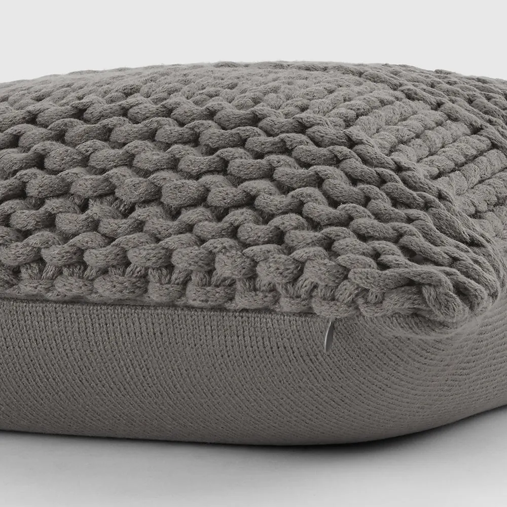 Chunky Knit Throw Pillow Cover and Insert