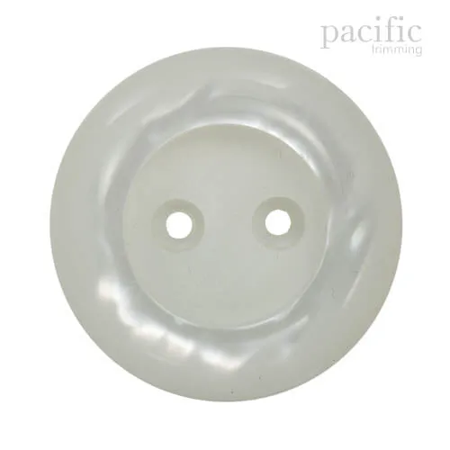 Concave 2 Hole Polyester Jacket Coat Button