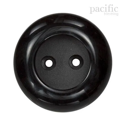 Concave 2 Hole Polyester Jacket Coat Button