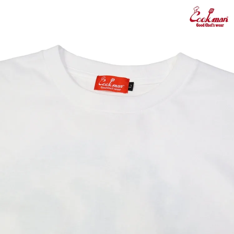 Cookman Long Sleeve T-shirts - French Fries : White