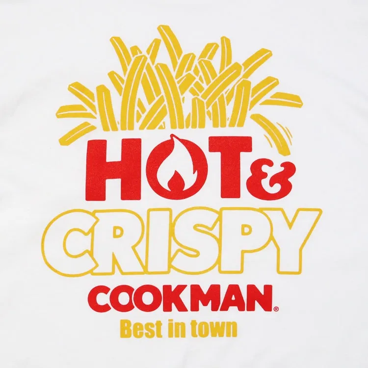 Cookman Long Sleeve T-shirts - French Fries : White