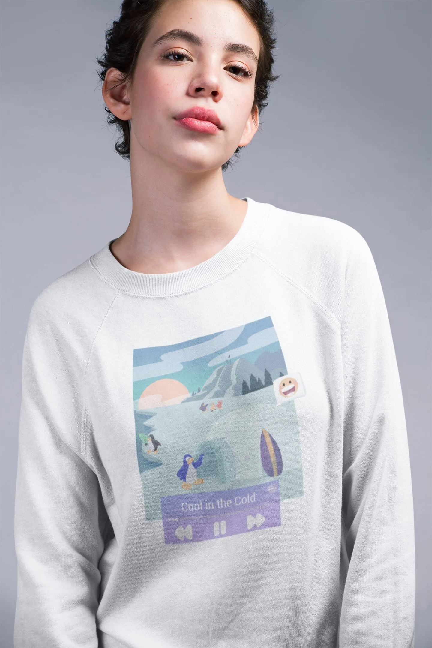 Cool in the Cold | Unisex Sweatshirt | Club Penguin