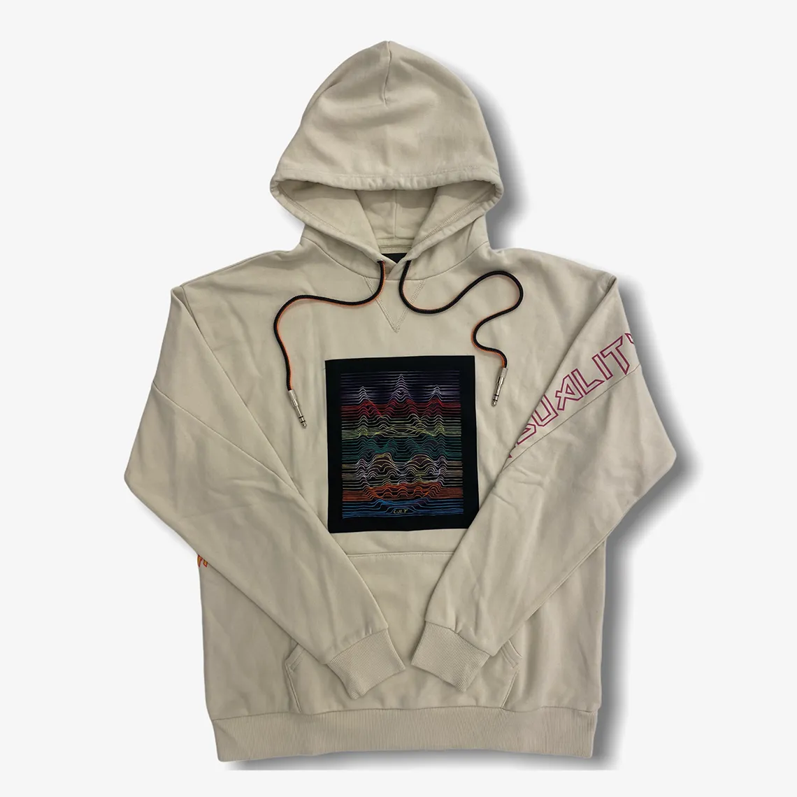 Cult of Individuality Pullover Sweatshirt Hoodie Cream