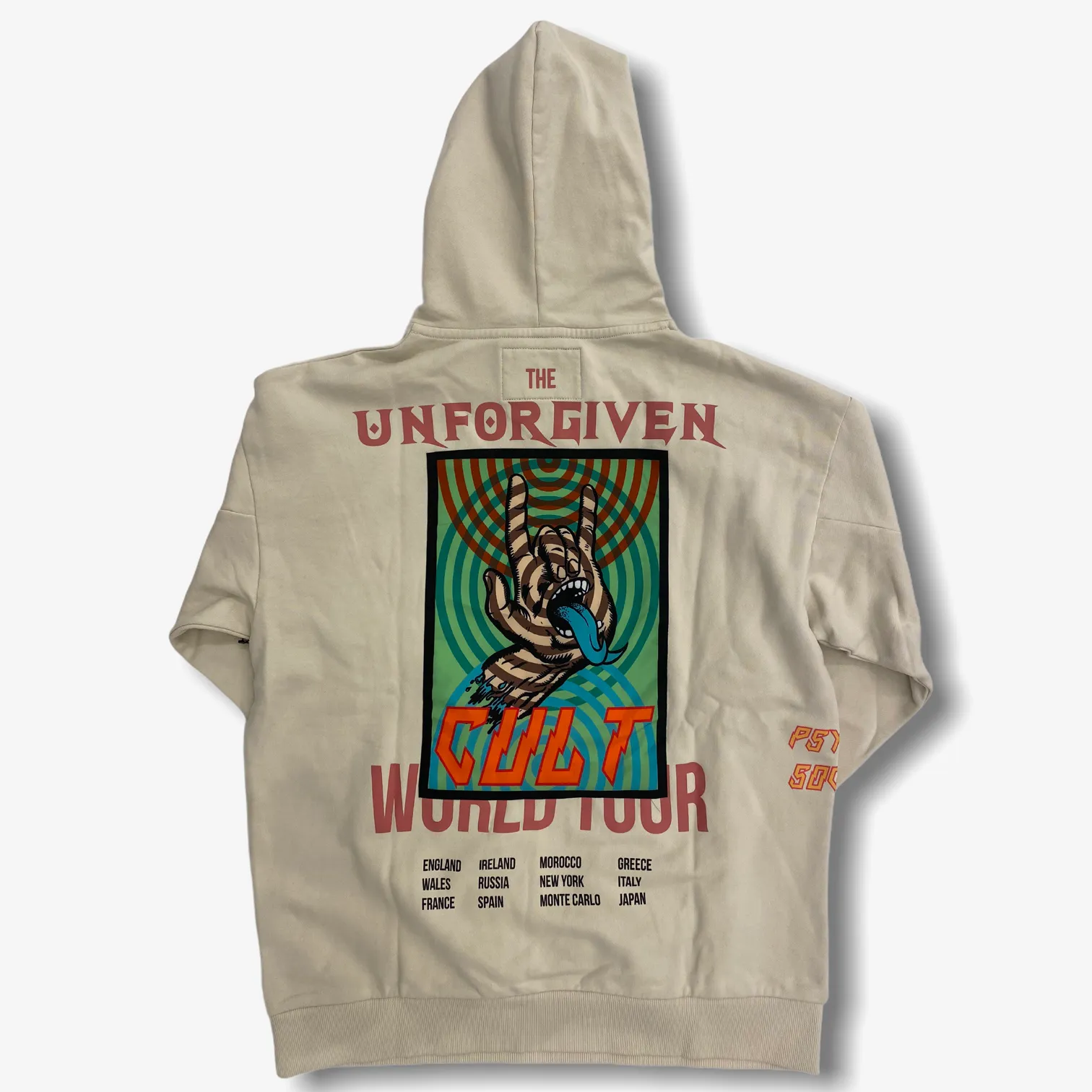Cult of Individuality Pullover Sweatshirt Hoodie Cream