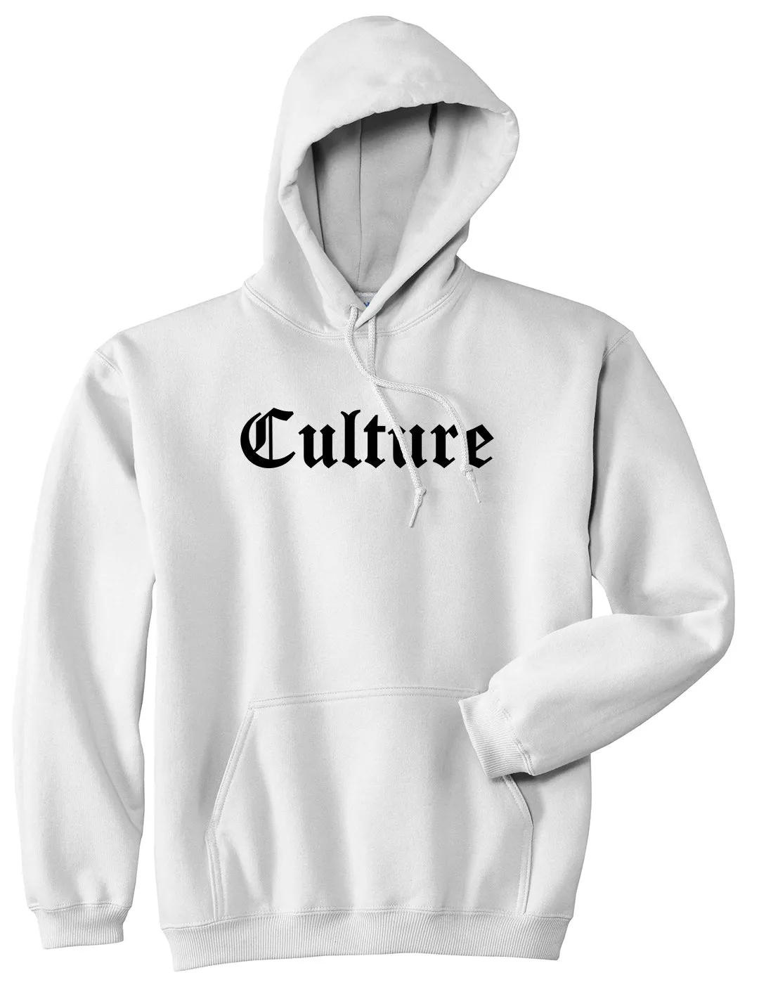 Culture Gothic Font Mens Pullover Hoodie
