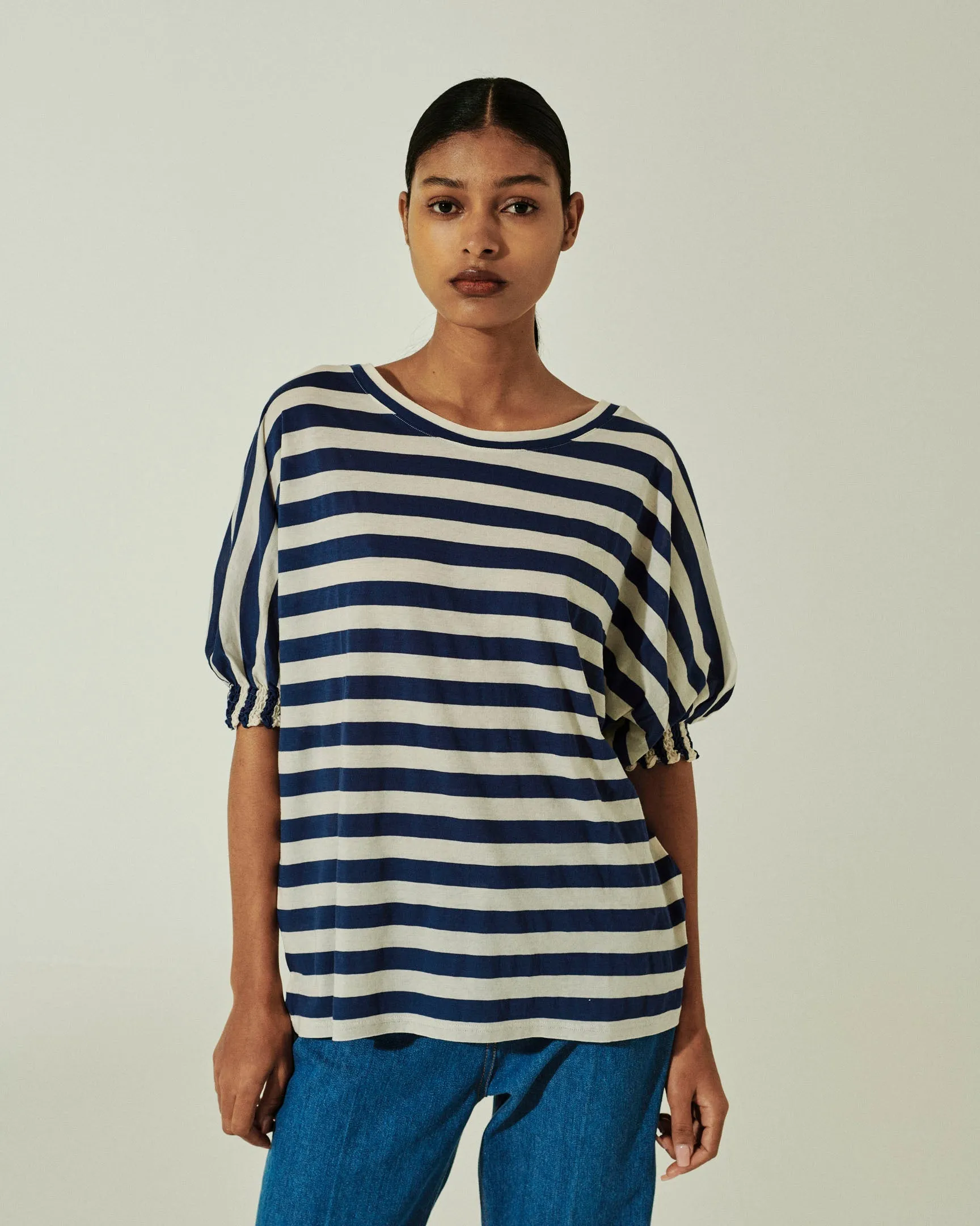 DIJ215 T-SHIRT SUPERLIGHT STRIPED JERSEY