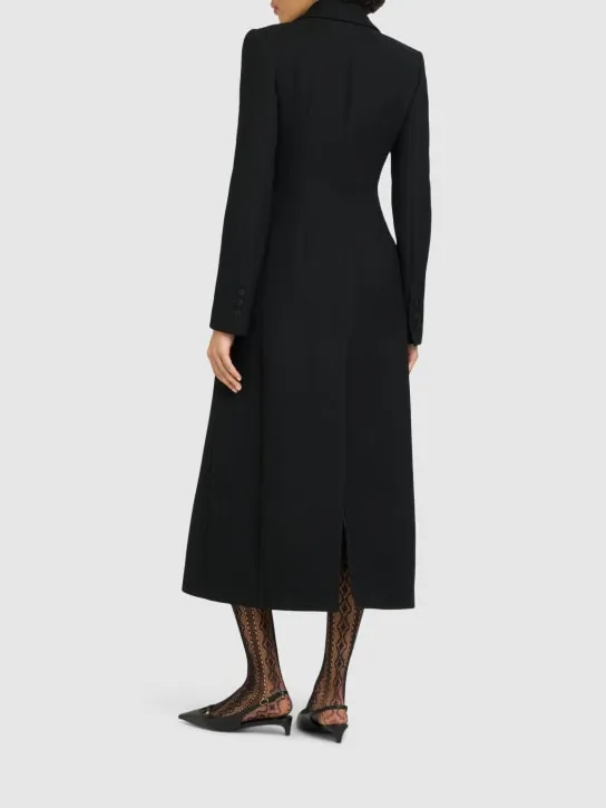 Dolce&amp;Gabbana   Double breast crepe long coat 