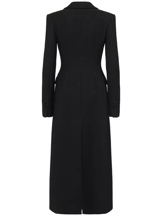 Dolce&amp;Gabbana   Double breast crepe long coat 