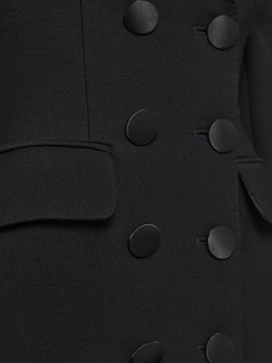 Dolce&amp;Gabbana   Double breast crepe long coat 