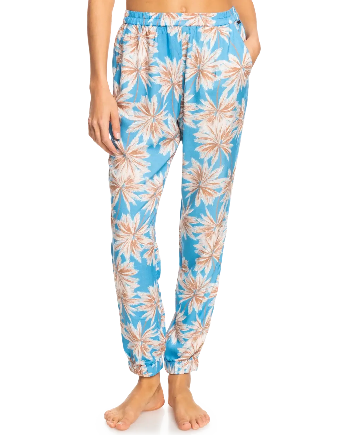 Easy Peasy Joggers in Azure Blue Palm Island
