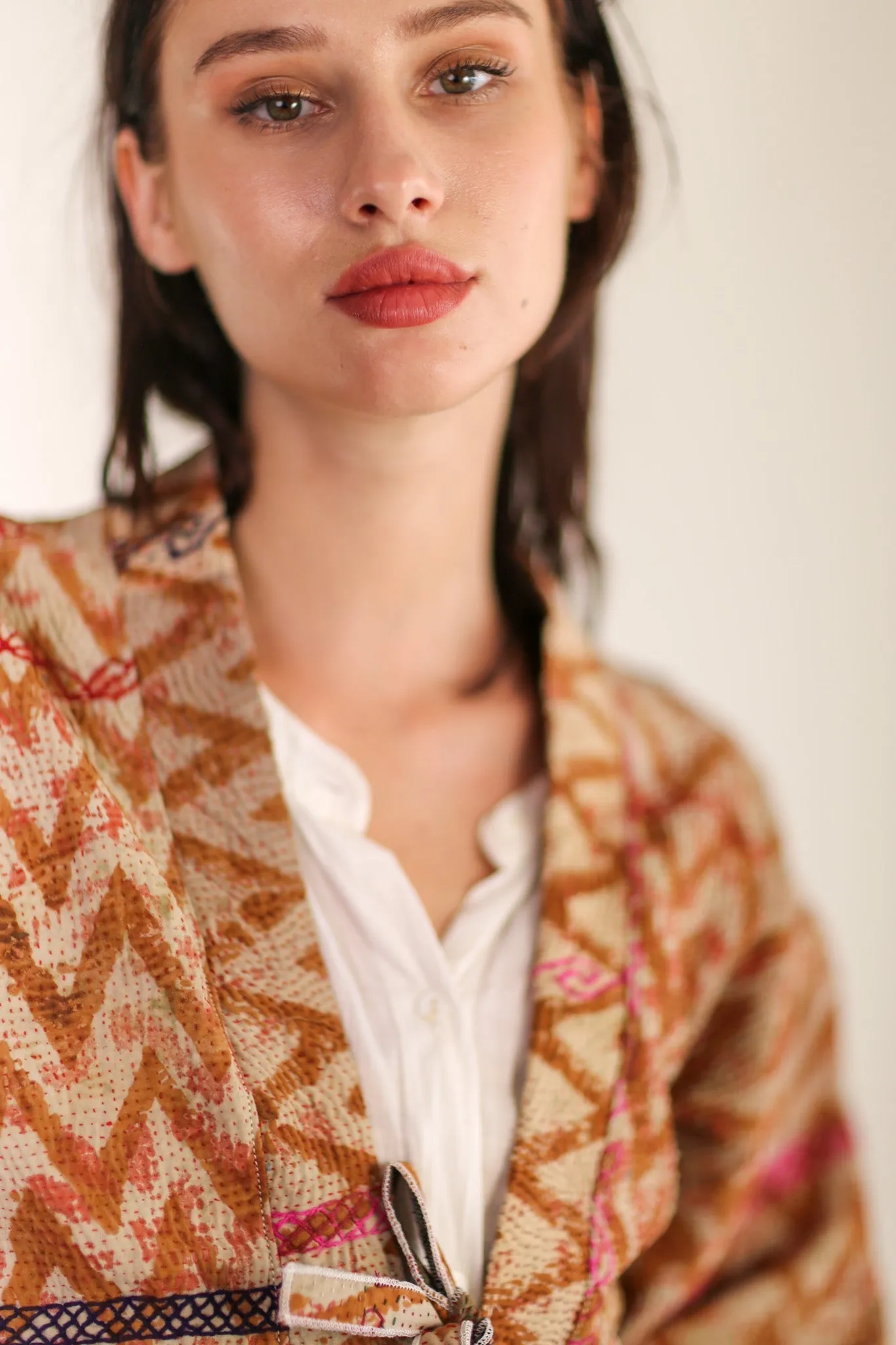 EMBROIDERED KIMONO LIUSA