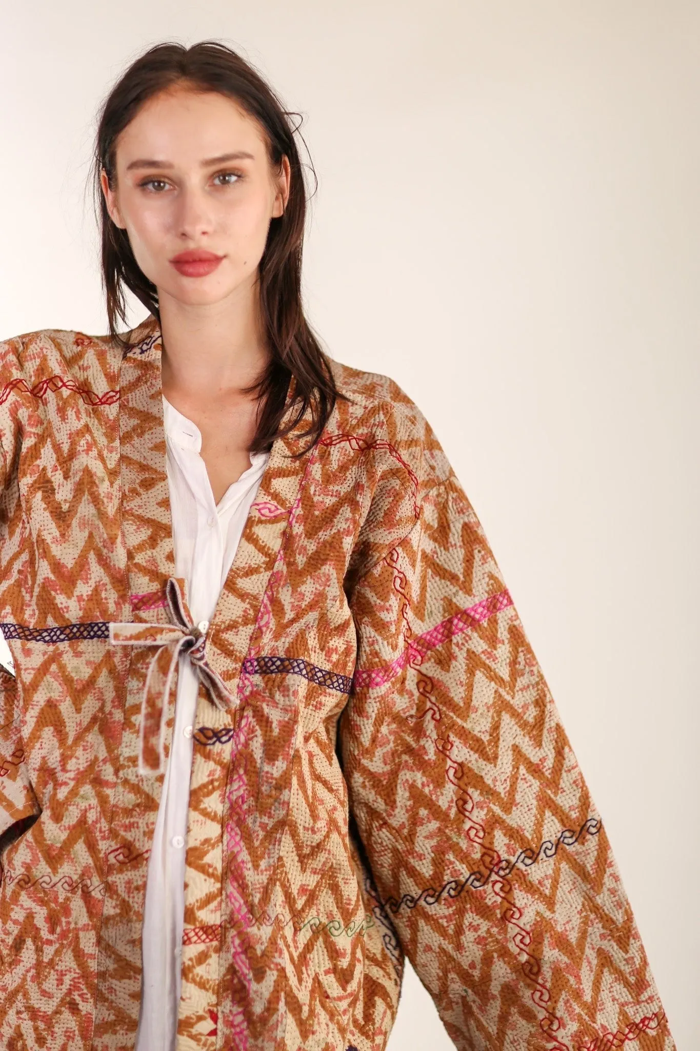 EMBROIDERED KIMONO LIUSA