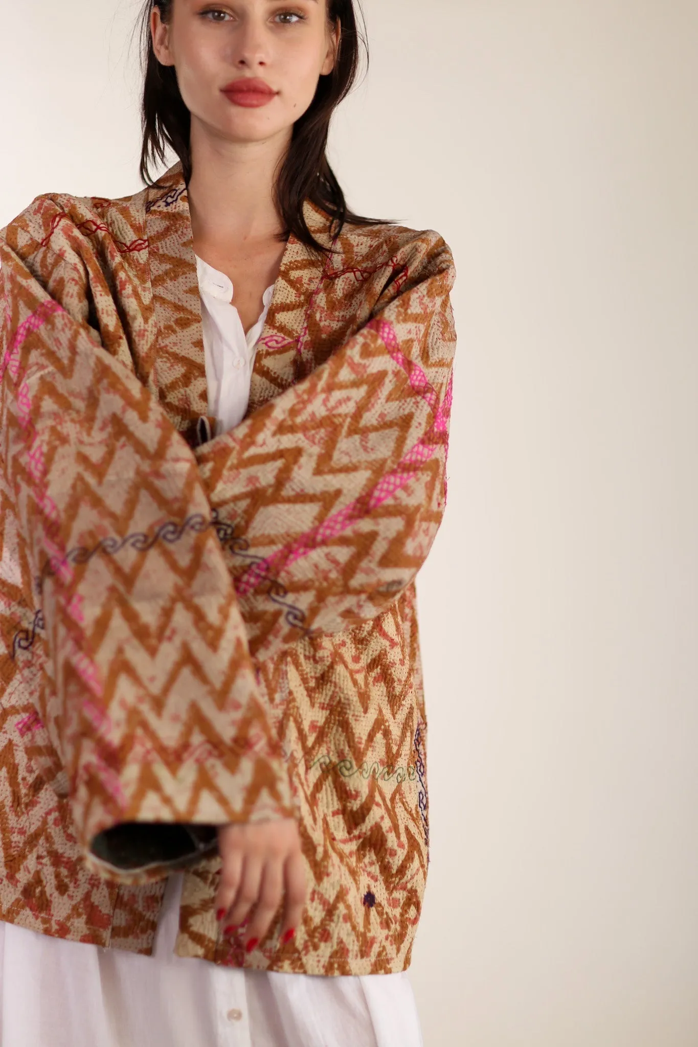 EMBROIDERED KIMONO LIUSA