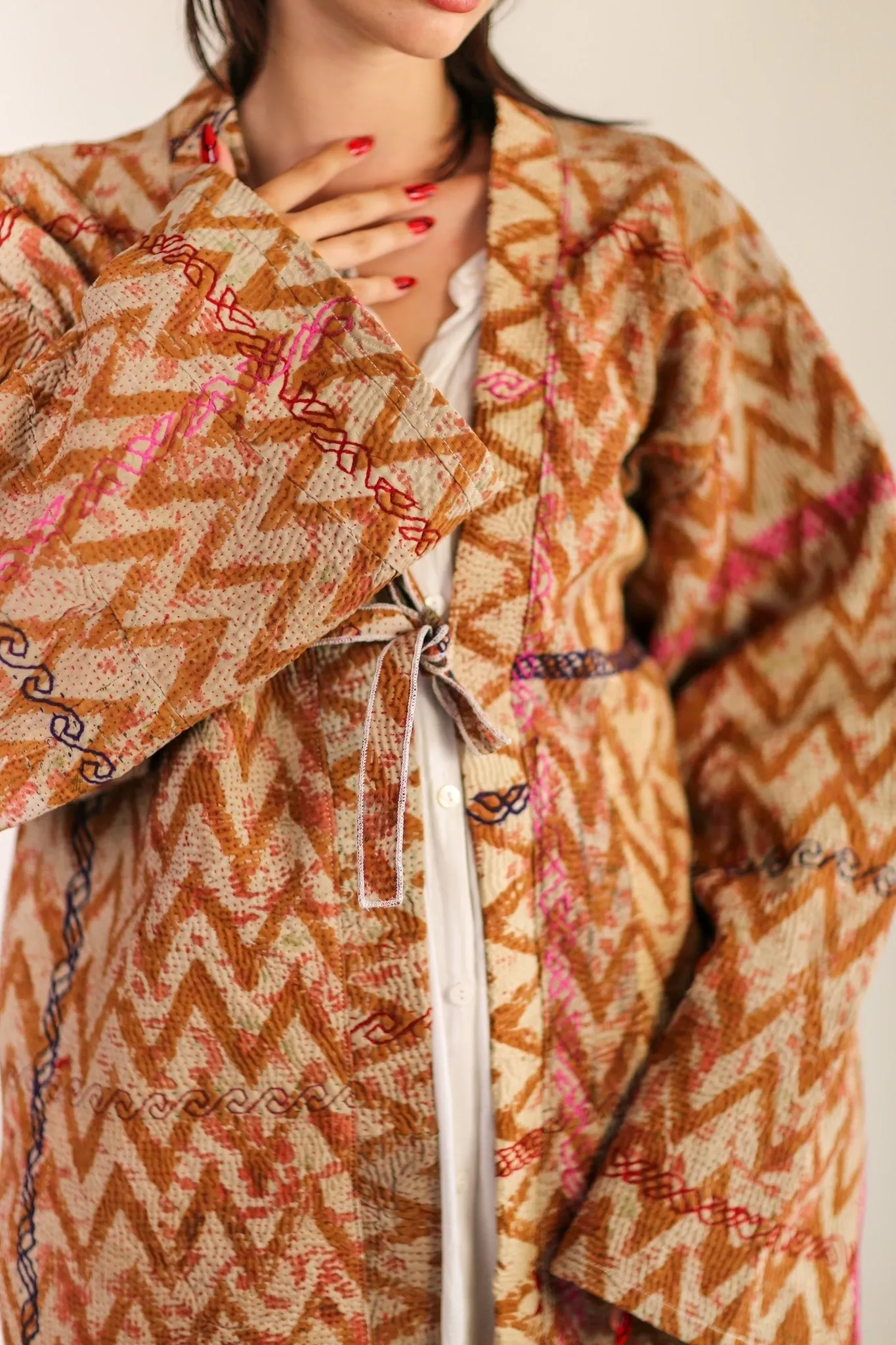 EMBROIDERED KIMONO LIUSA